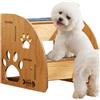 Generic Scale per animali domestici per letto, rampa per cani per interni, scale antiscivolo per gatti, gradini per animali domestici in legno, letto alto per arrampicarsi, per animali domestici