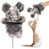 Generico Guanto Peluche Lottatore Per Gatti | Guanto Giocattolo a Forma di Topo - Guanto da Wrestling Interattivo per Gattini da Interno, Gioco di Arricchimento per Animali Domestici, per Alleviare la Noia