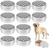 Generico Dog Scent Training Kit - 10pcs Metal Odor Training Cans with Hollow Lids | Pet Smell Detection Box for Canine Puppy Small Medium Large Dogs, Indoor Outdoor Home Practice Games, 6.8x6.8x2.5cm Aluminum