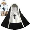 Ghjkldha Costume da suora per cani: Sister Habit Pet Cosplay per Halloween, adorabile costume per cani e gatti di piccola taglia per eventi di travestimento