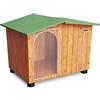 ORIGINAL LEGNO Acquista in Fabbrica Cuccia in Legno per Cani da Esterno Rinforzata Tendina Omaggio Made in Italy MOD. Oasi D - Pastore 102x80xH80