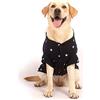 SMALLLEE_LUCKY_STORE - Maglioni in pile con stampa a stella, per cani di taglia media, grande, ragazzo, ragazza, girocollo, morbido e caldo, cappotto invernale per cuccioli, labrador, taglia 3XL blu