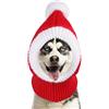 DONGKER Cappello Natalizio Cane, Cappelli per Animali Invernale Lavorato a Maglia, Snood per Babbo Natale Cane per Collo e Orecchie, Caldo per Cani di Piccola e Media Taglia