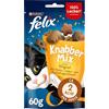 Felix KnabberMix Croccantini per gatto, confezione da 8 (8 x sacchetti da 60 g)