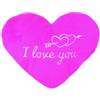 Aumüller Cuscino da gioco per gatti I Love You in peluche rosa - riempito con farro e radice di valeriana
