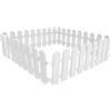 UKCOCO Terrario Tartarughe Terra da Esterno Recinto in Plastica Bianco 4 Pezzi, Recinzione Modulare Resistente e Comoda per Piccoli Animali all Aperto