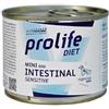 Generico Prolife Intestinal cane, alimento completo dietetico per cani con disturbi intestinali, dieta veterinaria, gusto Maiale | 6 scatolette da 200 grammi l'una.