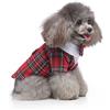 GUOCU Abito Da Festa Nuziale per Cani Gentleman Camicia Cucciolo Formale Smoking con Cravatta per Matrimonio Compleanno Elegante Vestito Papillon Costume Delicato Animale Domestico,Rosso1,M