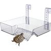 Generico Tortoise Ramp -Turtle Basking Area | 22.5x21x13.5cm Turtle Basking Dock | Tortoise Terrace, Height-Adjustable Amphibian Hideouts, Easy To Instal Shelter House | Reptile Tank Accessories For Frogs