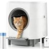 GESEILAY Lettiera Gatto Autopulente, 80L+8L, Lettiera Autopulente per Gatti