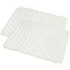 FANSU 2pc Peluche Tappetino per Cani, Colore Assorbenti Tappetini Igienici per Cani, Traversine Cani Impermeabile Lavabili, Tappetino per Addestramento del Cane Riutilizzabile (40x30cm,Bianco)