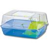 Pet's Market Chios Tartarughiera Chiusa con Coperchio Rimovibile Acquario Tartarughe d'acqua Adulte Piccole Doppia Chiusura di Sicurezza Bordo Ricurvo Isola Palme 42x34x22cm