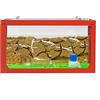 AntHouse - Formicaio Naturale di Sabbia | Kit Inizio 3D Rosso 20x10x10 cm | Formiche Incluse con Regina