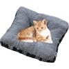 Generic Lettini per gatti - Tappetino caldo per animali domestici, cuscino antiscivolo, comfort in peluche, nido per cani, supporto morbido e peloso, strato di riposo spesso, attrezzatura domestica, base da