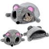 leijing trade Cuccia per Gatto Confortevole Nido Cuscino a Forma di Topo, Rimovibile caverna Letto per Gatto e Cucciolo
