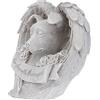 TOYANDONA Cane Angelo Decorazione Ornamentale Vivida e Realistica Statua Commemorativa in Resina per Spazi All'aperti per Giardino Esterno e Prato