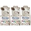 Generico Monge Easy Green Lettiera Vegetale Naturale per Gatti, 100% Orzo Italiano, Lunga Durata, 3 Confezioni da 3,8 kg