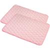 FANSU 2pc Peluche Tappetino per Cani, Colore Assorbenti Tappetini Igienici per Cani, Traversine Cani Impermeabile Lavabili, Tappetino per Addestramento del Cane Riutilizzabile (50x40cm,Rosa)