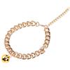 VILLCASE 1 Pc Collare Per Animali Domestici Girocollo Catena D'oro Collari Per Gatti Collare a Campana Per Animali Domestici Moda Per Cani Rame Il Gatto Cani Di Piccola e Media Taglia