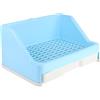Abaodam Lettiera per Coniglio in Plastica Design a Cassetto e Chiusura Fissa, Facile da Pulire da Fissare nella Gabbia, per Casa e Negozio di Animali