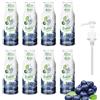 FruttaMax Sciroppo ai Mirtilli Senza Zucchero - 60% Frutta Vera | Sciroppo a Basso Contenuto Calorico per Gasatori, Cocktail e Dessert - 8 x 500ml
