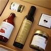 OROMINERVA - Box Gusto al tartufo - Confezione regalo alimentare con prodotti tipici, specialità italiane: olio EVO, sottoli, passata di pomodoro, pesto e olio al tartufo