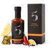 Chilli No. 5 Chilli No.5 | Salsa piccante e acida cinese in padella, premiata, esclusiva miscela di cinque peperoncini, supercibi sani, vegano, senza glutine, senza coloranti o aromi artificiali, bottiglia da 200