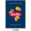 Beni Culinari 4 x Barilla Pasta Pipe Rigate n. 91, 100% Pasta Italiana Confezione da 500 g + Portachiavi Beni Culinari Gratis