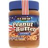 Generico American Style Peanut Butter Crema di Arachidi Cremosa, Confezione da 6 Barattoli, 350g Ciascuno, Totale 2.1kg
