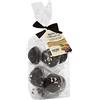 LUSCIOUX Pasta di Mandorla ricoperta di Cioccolato in Busta con fiocco da 150 g (Classica ricoperta di cioccolato extra fondente)