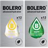 Generico SET 24 BOLERO bustine da 3 grammi 12 ice tea lemon limone + 12 Apple Mela Preparato istantaneo per Bevande con Stevia e Vitamina C e Senza Zucchero