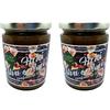 Le delizie del Cupin 2 Confezioni di confettura di Uva, Fichi e Noci senza glutine 320 g - 70% di Frutta, Fichi e Uva italiana - Con Frutta di Alta qualità, Vegan - Senza conservanti e coloranti