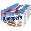SONDEY 6 pezzi *** KNOPPERS cialde ripiene di latte e nocciole 6 x 25 g *** in formato cartone da 6 unità ***