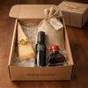 Fattoria Emiliana CONFEZIONE REGALO SENZA GLUTINE Parmigiano Reggiano DOP 24 Mesi (250g), Riso Carnaroli, Olio Extravergine di Oliva e Condimento Balsamico - Cesto Regalo Senza Glutine Made in Italy