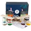 Boba Bar Rinfrescante alle bacche di mango - Kit Bubble Tea misto | 8 gusti di tè misti, 8 - Popping Boba e guarnizioni in gelatina, tè con bolle di perle di tapioca (per 8 persone)