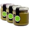 Sciara Tris di Creme Spalmabili Sciara al Pistacchio - Kit di creme spalmabili al pistacchio con percentuali di pistacchio al 35%, 60% o 100% - Per gustose colazioni o per farcire deliziosi dolci - 3 X 190g