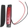 Anneome Fanale Posteriore a LED 6 LED 12v Rosso Multifunzione per Rimorchi Luci di Posizione Laterali Luci Freno per Camion Montaggio Destro e Sinistro
