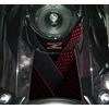 Paraserbatoio.it ADESIVO RESINATO EFFETTO 3D, PER MOTO COMPATIBILE CON KAWASAKI Z650 (Red 50th Anniversary, Protezione Zona Chiave)