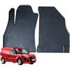 W-Parts TAPPETI - TAPPETINI IN GOMMA 3D TPE NERI PER FIAT DOBLO' VAN DAL 2010 AL 2022
