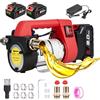 ONEVAN Pompa Diesel Elettrica 50L/min Pompa Carburante Portatile | 3-5m Altezza Aspirazione, 5-8m Altezza di Mandata, 2 Batterie 3,0Ah, Per Diesel e Cherosene, No Acqua e Benzina