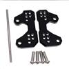 Generico Pedane regolabili posteriori for motocicletta for YAMAHA YZF R3 R25 MT25 MT 25 03 MT03(Black)