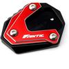 SHSUBF Cuscinetto Cavalletto Per FANTIC CABALLERO FLAT TRACK 125 250 500 RALLY SCRAMBLER CNC Alumium Moto Cavalletto Cavalletto Laterale Del Piede Pad Piastra