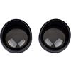 TUINCYN Cornici per indicatori di direzione moto neri Visiera stile con copriobiettivo fumo per Harley Sportster 883 1200 XL 48 72 Dyna V-ROD Breakout Softail FLST (confezione da 2)