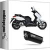 MOTOTOPGUN mivv scarico racing nocat mover inox nero compatibile con yamaha x-max 250 2006 2007 2008 2009 2010 2011 2012 2013 2014 2015 2016 mototopgun