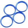 JUXERP For Audi A1 S1 8X 2010-2018 Sport S-tronic Sportback Ego Auto Uscita Aria Anello Decorativo for Quattro AC Vent Trim Copertura copertura bocchetta aria condizionata(Blue)