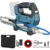 LIROPAU Ingrassatore a batteria, ingrassatore da 10000 PSI, ingrassatore elettrico a batteria compatibile con Makita 18V, tubo da 45 cm, 1 pinza di bloccaggio, punta appuntita, corto, bocca per ingrassat