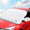 JIEBAO Copri Parabrezza Auto, Copri Parabrezza per Auto Inverno, Ripiegabile Copertura Parabrezza Auto con Coperture Riflettenti per Specchietti Retrovisori, Adatta Maggior Parte di Auto,153 x 120cm
