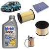 OP Kit tagliando 4 filtri + 4L olio Mobil FE 5W30 per Ford C-Max II 1.5 TDCi gasolio 2010-2019