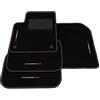 Generico Tappetini compatibili con Fiat Freemont 2011-2016, ricamo bandiera Italia, kit tappetini auto personalizzati, set tappeti in moquette, bordo nero.
