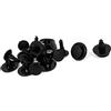 A ABSOPRO Auto Rivetto Fermi Porta Paraurti Pannello Fermo Plastica Nero (Set di 10)